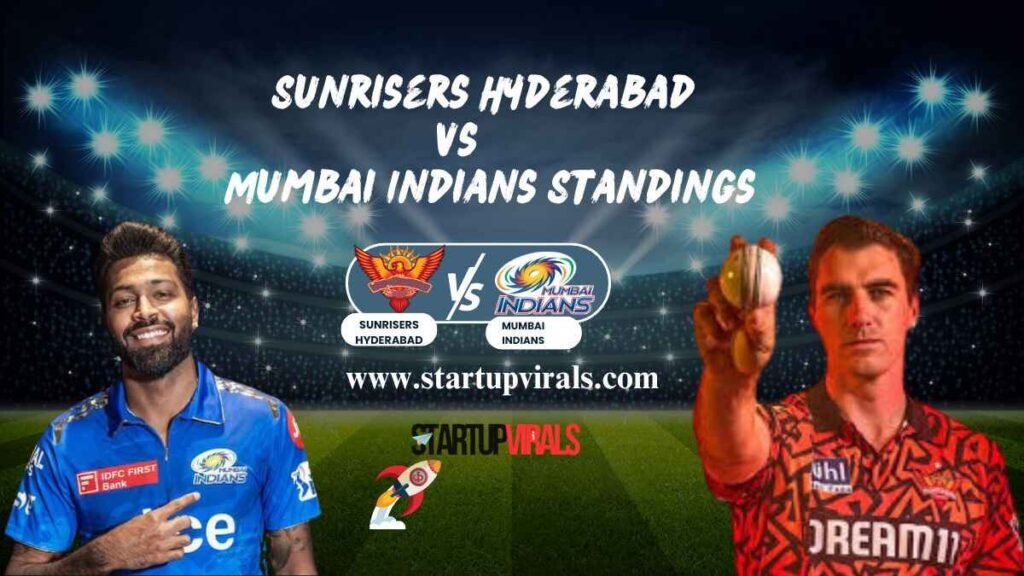Sunrisers Hyderabad vs Mumbai Indians Standings