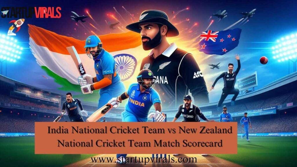 India National Cricket Team vs New Zealand National Cricket Team Match Scorecard