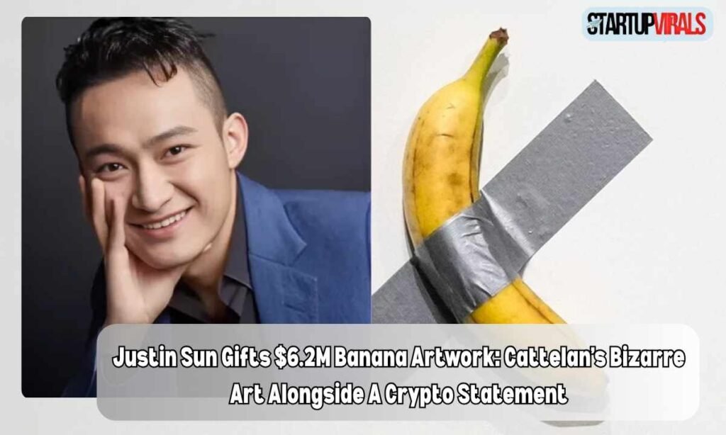 Justin Sun Gifts $6.2M Banana Artwork: Cattelan’s Bizarre Art Alongside A Crypto Statement