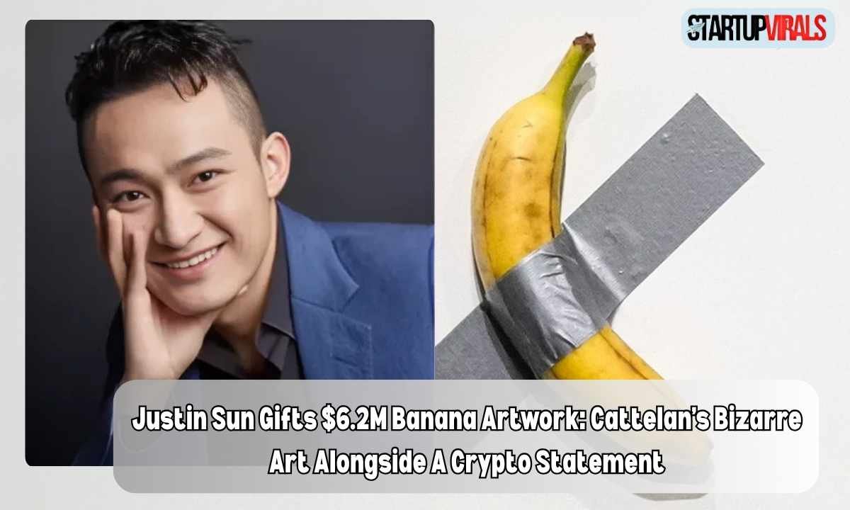 Justin Sun Gifts $6.2M Banana Artwork: Cattelan’s Bizarre Art Alongside A Crypto Statement